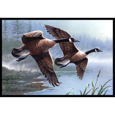 Carolines Treasures Geese On The Wing Indoor and Outdoor Mat- 18 x 27 in. PTW2054MAT